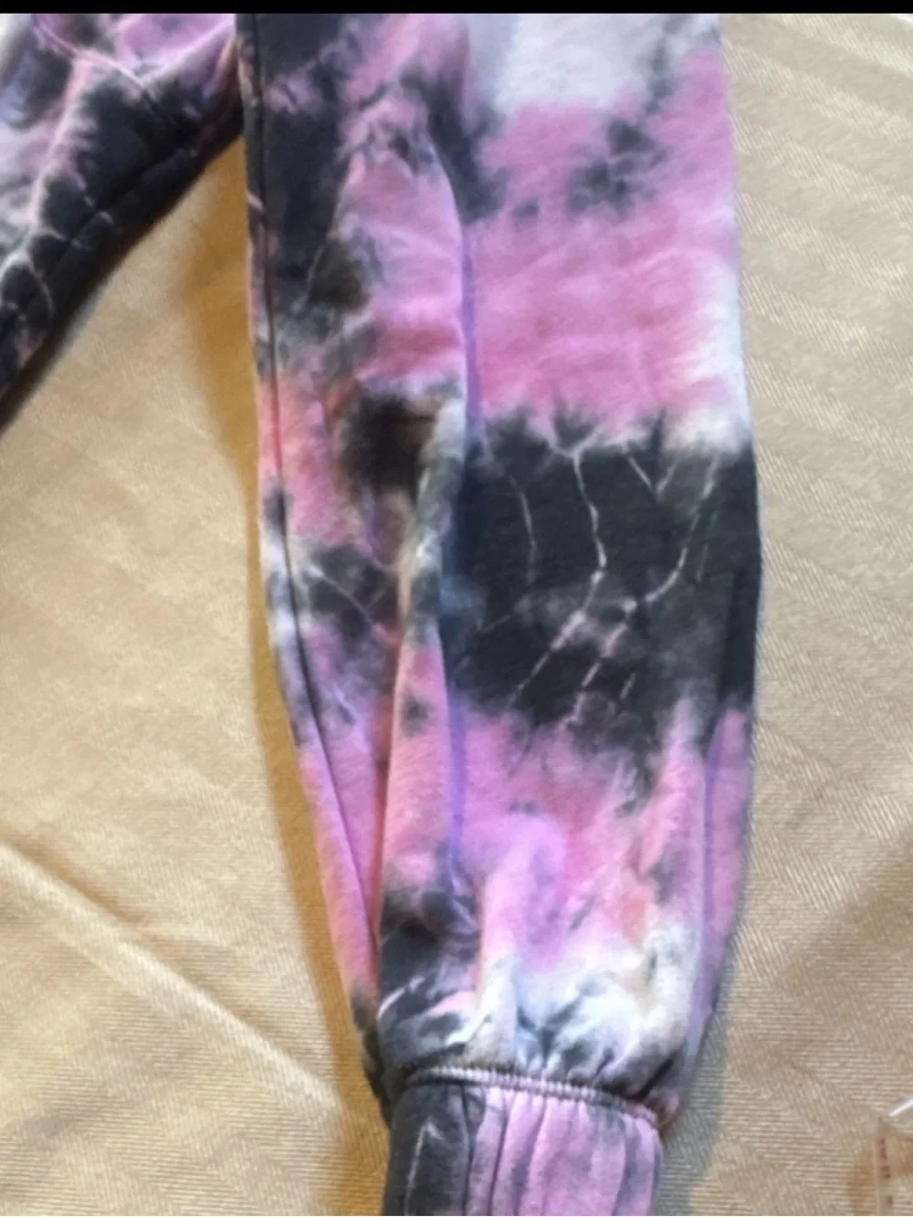 Justice Girls' Pink Tie-Dye Lace-Up Hoodie #50
